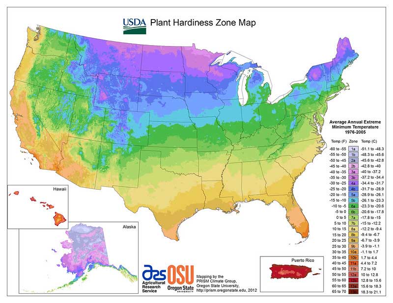Plant hardiness zones